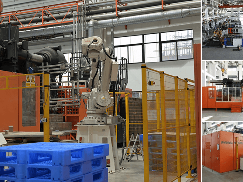 塑料托盤（pán）應用於車間工件（jiàn）